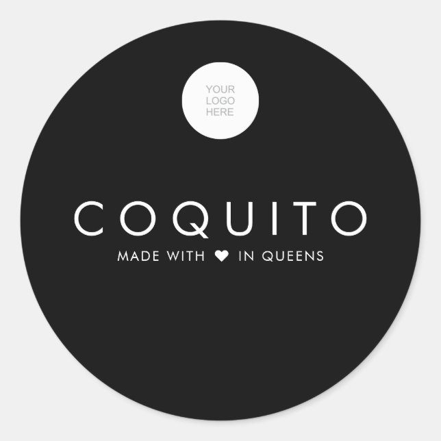 Sticker rond Coquito Business Classic (Devant)