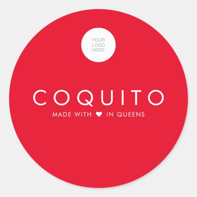 Sticker rond Coquito Business Classic (Devant)