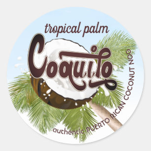 Sticker Rond Coquito Coconut