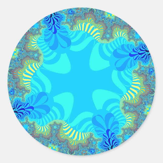 Sticker Rond Corail Reef Cross (Devant)