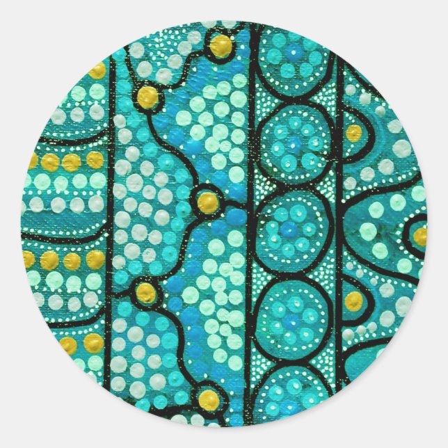 Sticker Rond Coral Journey (Devant)