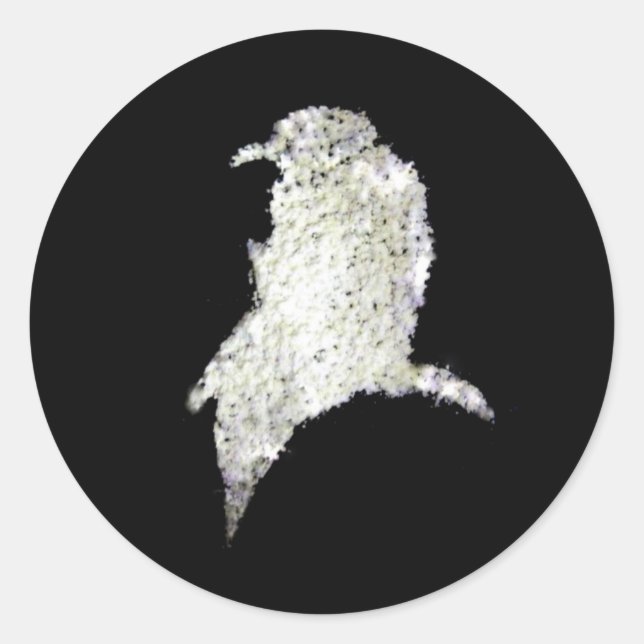 Sticker Rond Corbeau (Devant)