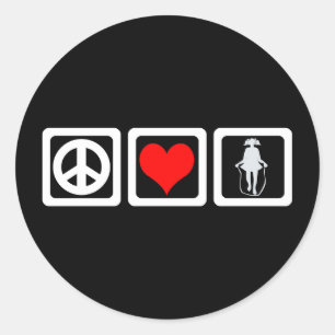 Sticker Rond Corde de saut