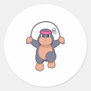 Sticker Rond Corde Mole Fitness