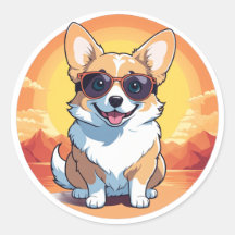 Corgi souriant
