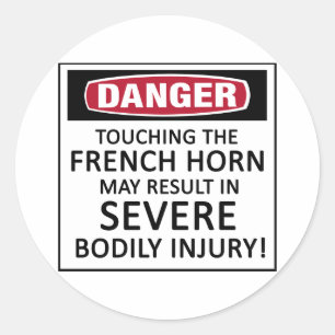 Sticker Rond Corne française en danger