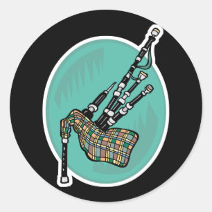 Sticker Rond cornemuse