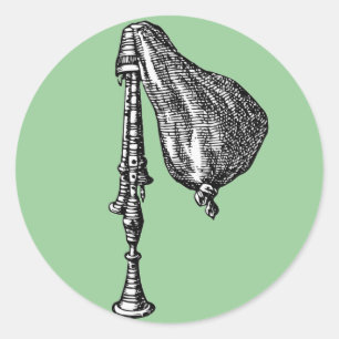 Sticker Rond Cornemuses antiques