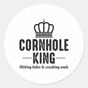 Sticker Rond Cornhole Bean Bag Toe extérieur pelouse jeu