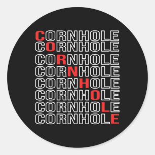 Sticker Rond Cornhole pour