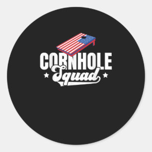 Sticker Rond Cornhole Squad hommes sac de lancer sacs Cornhole