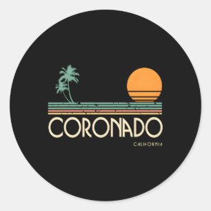 Sticker Rond Coronado Californie