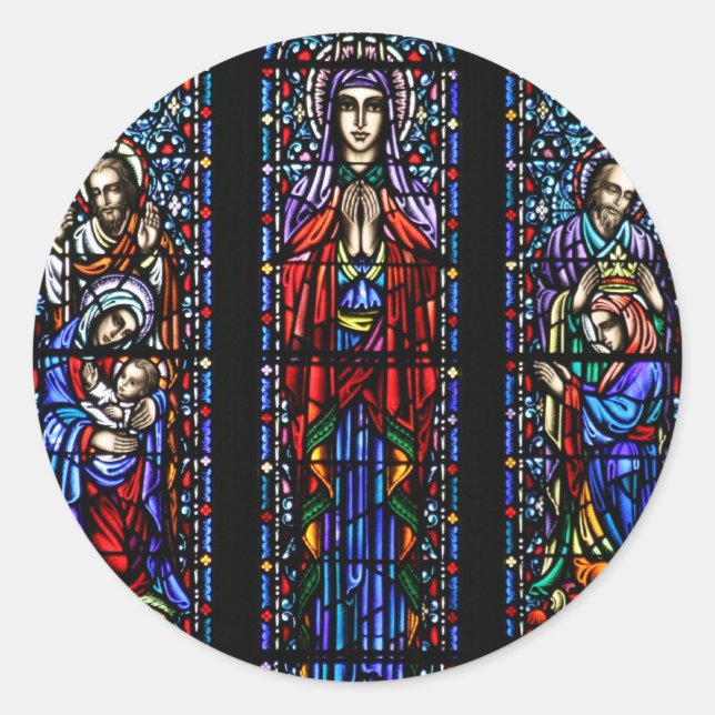 Sticker Rond Coronation de Mary Stainverre Art (Devant)