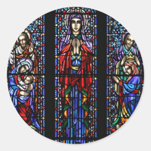 Sticker Rond Coronation de Mary Stainverre Art