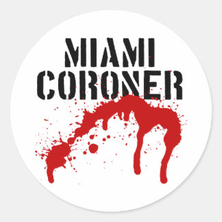 Sticker Rond Coroner de police de Miami Metro