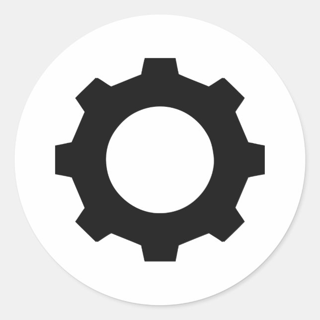 Sticker Rond coroux noir (Devant)