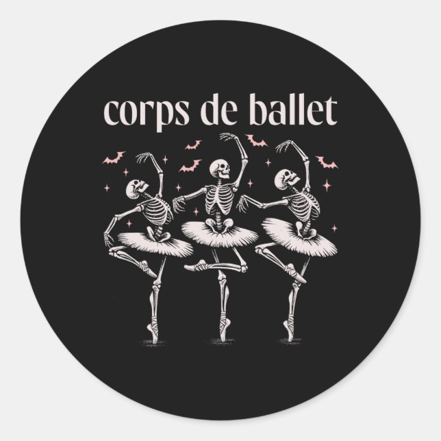 Sticker Rond Corps De Ballet (Devant)