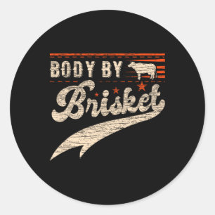 Sticker Rond Corps Par Brisket Bbq