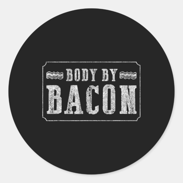 Sticker Rond Corps Par Bycon Bbq Funny (Devant)