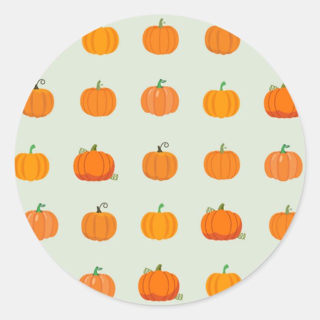 Sticker Rond Correctif citrouille (Devant)