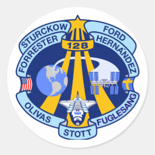 Sticker Rond Correctif de mission STS-128