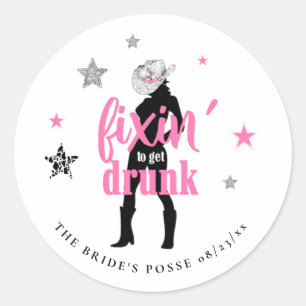 Sticker Rond Correction de la Posse Disco Bachelorette ID925