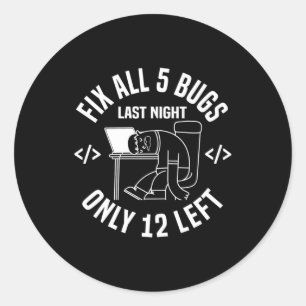 Sticker Rond Correction des 5 bogues par le programmeur