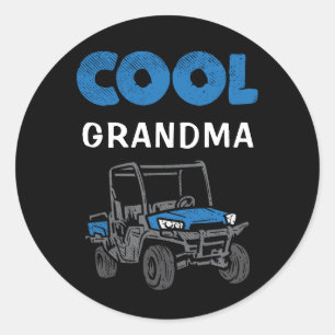 Sticker Rond Correspondance de famille de grand-mère Cool perso