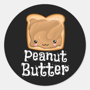 Sticker Rond Correspondance de l'Halloween Kawaii Peanut Butter