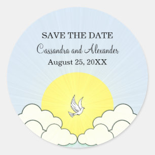 Sticker Rond Correspondance faite dans le Ciel Enregistrer les 