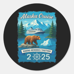 Sticker Rond Correspondance Famille Amis Et Groupe Alaskan Alas