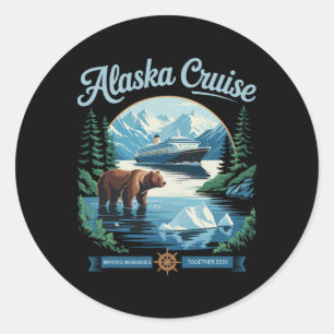 Sticker Rond Correspondance Famille Amis Et Groupe Alaskan Alas