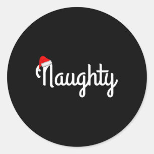 Sticker Rond Correspondance Naughty & Nice Chemise Nice Nic