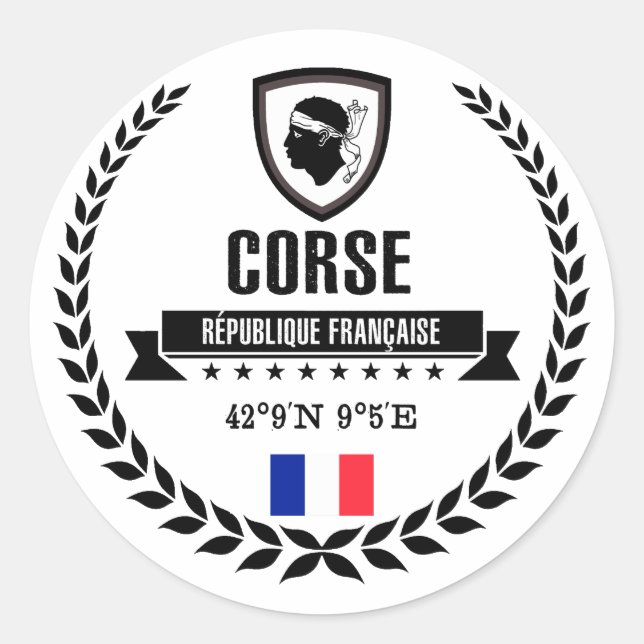 Sticker Rond Corse (Devant)