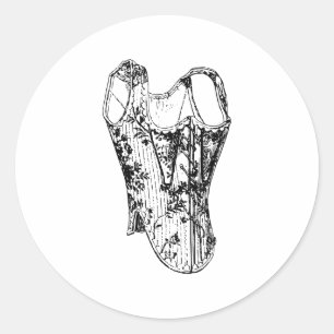 Sticker Rond corset corset fantaisie mode