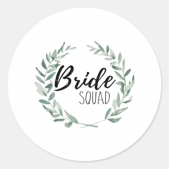 Sticker Rond Cortège de Mariée (Devant)