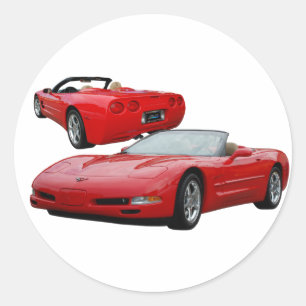 STICKER ROND CORVETTE