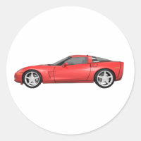 Corvette 2008 : Voiture de sport : Rouge Finition 