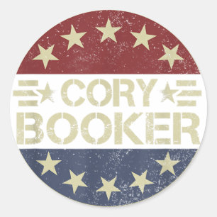 Sticker Rond Cory Booker Filibuster New Jersey Fier De Cory Bo