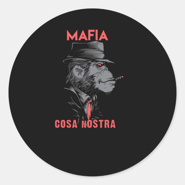 Sticker Rond Cosa Nostra (Devant)