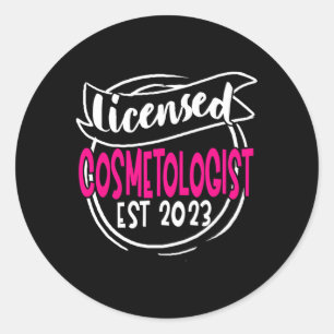 Sticker Rond Cosmetologue 2023 Ecole de Cosmetologie