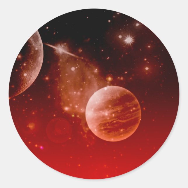 Sticker Rond cosmos, (Devant)