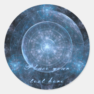 Sticker Rond Cosmos Background