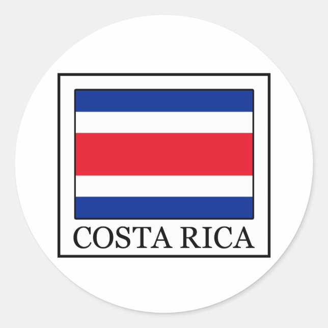 Sticker Rond Costa Rica (Devant)