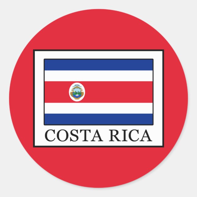 Sticker Rond Costa Rica (Devant)