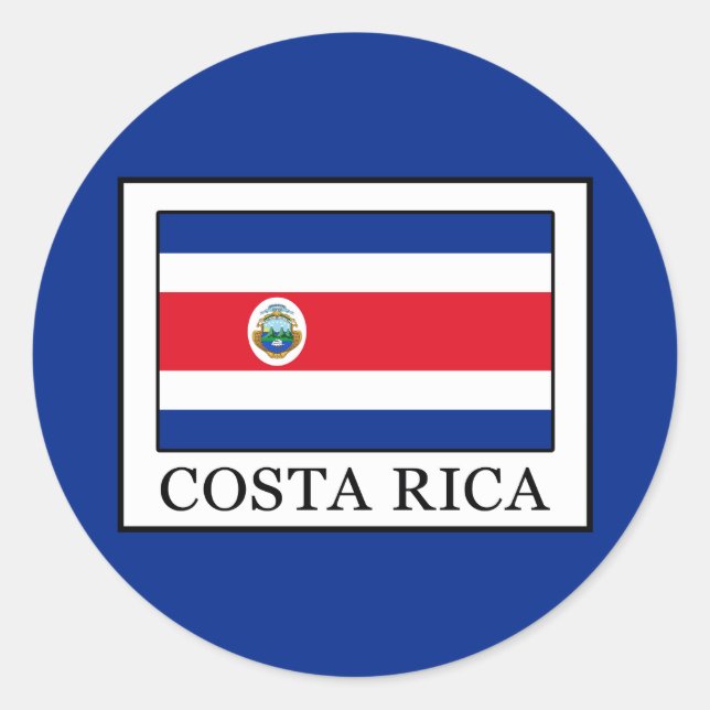 Sticker Rond Costa Rica (Devant)