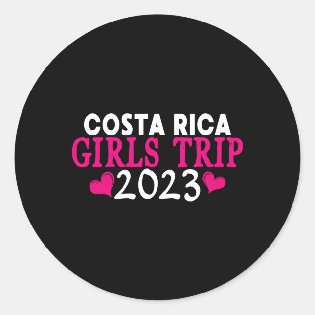 Sticker Rond Costa Rica Voyage 2023 'S Bachelorette Py (Devant)