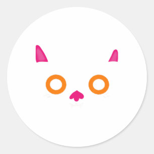 Sticker Rond Costume de chauve-souris dessiné à la main Garçons