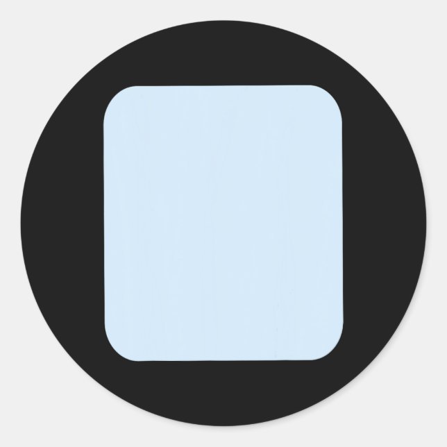 Sticker Rond Costume de famille de chien de Heeler bleu do-it-y (Devant)