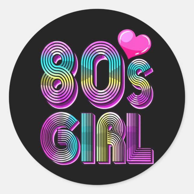 Sticker Rond Costume de fête d'anniversaire des filles des anné (Devant)